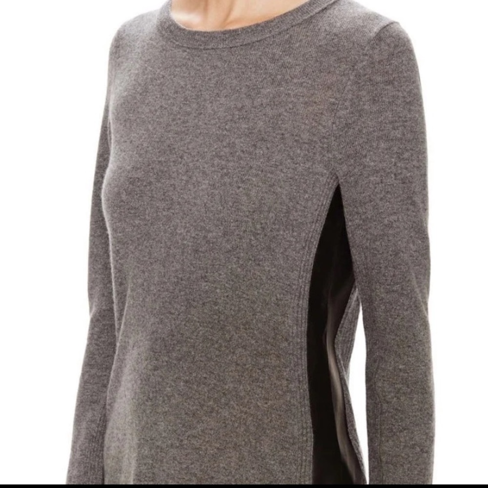 Sea Bleu Cashmere Tessa Wool Cashmere & Leather Sweater